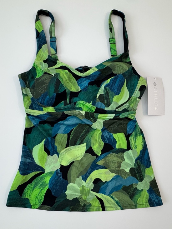 Athleta Other - Athleta Bondi Bra Cup Tankini Top | Liana Floral Green | Size 38 B/C